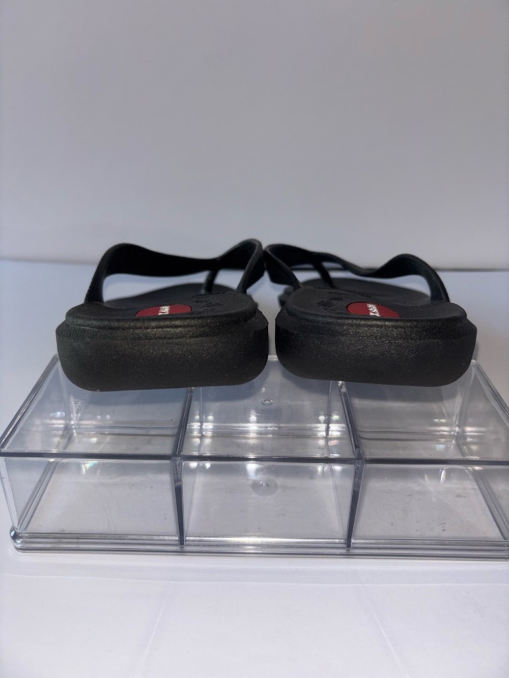 Okabashi Maui Flip Flops Black Sandals Women's Size ML - Picture 4 of 8